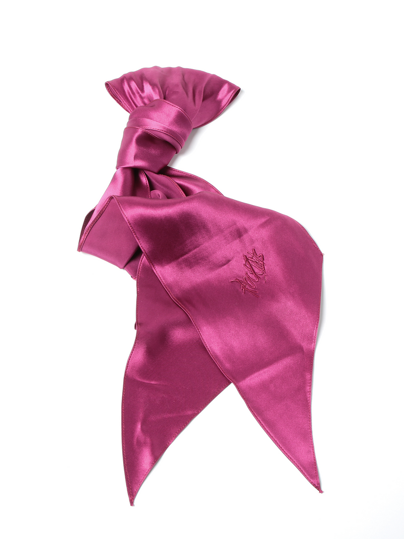 Rockins Plain Super Skinny Embroidered Scarf