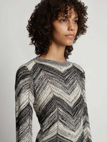 Proenza Schouler Marled Stripe Knit Sweater Buttercream/Black