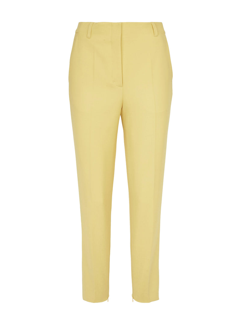 Dorothee Schumacher Refreshing Ambition Tailored Cigarette Pants Bright Yellow