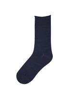 Bleu Forét Solid Coloured Fine Wool Sock Navy
