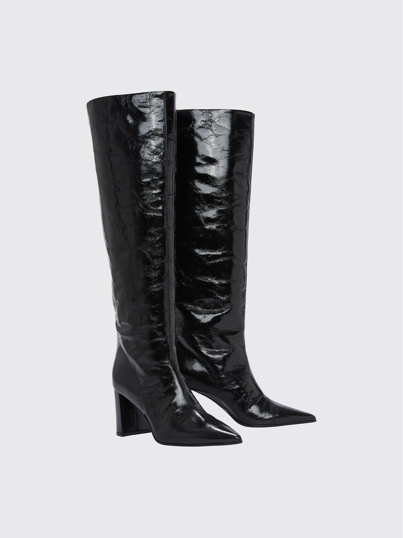 Dorothee Schumacher Touch of Shine Tall Boot Black