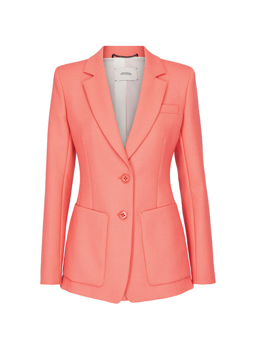 Dorothee Schumacher Refreshing Ambition Classic Jacket Coral Pink