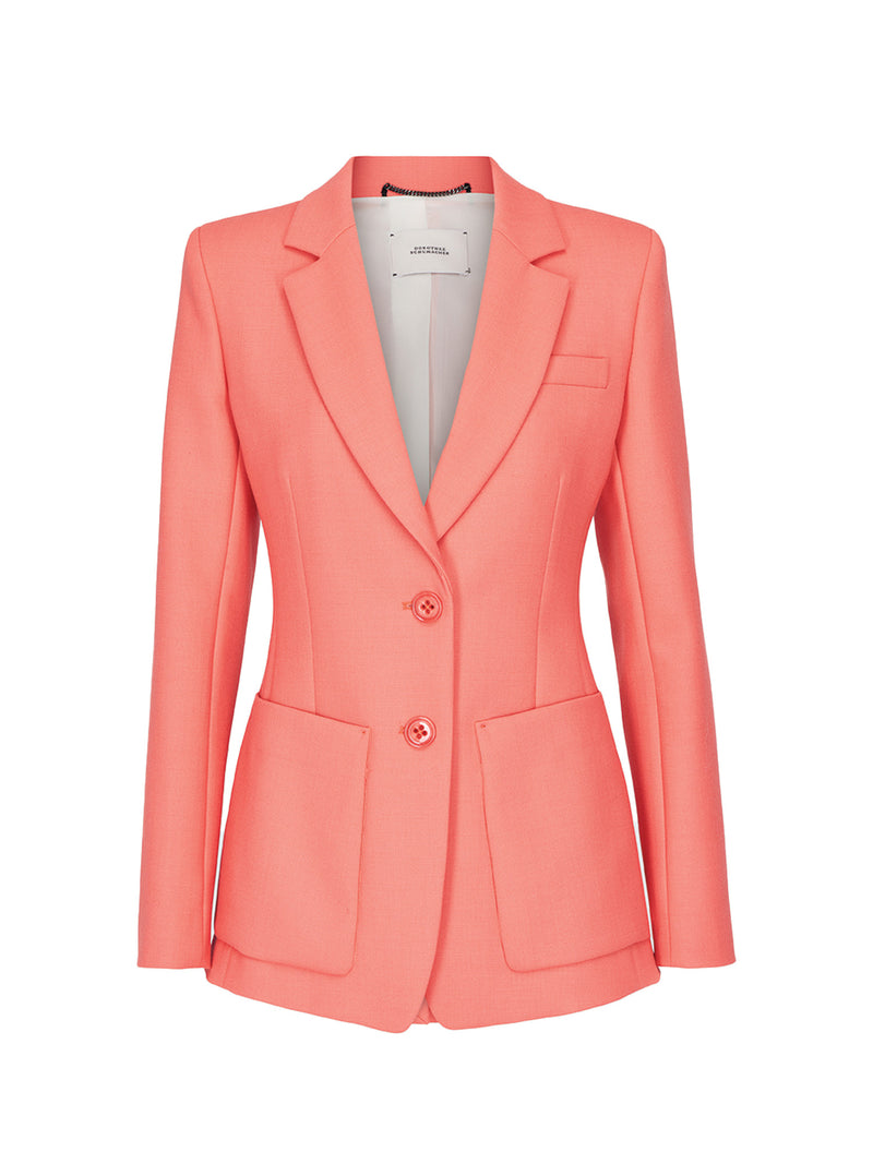 Dorothee Schumacher Refreshing Ambition Classic Jacket Coral Pink