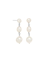 Margo Morrison Petite White Baroque Pearl Combination Earrings