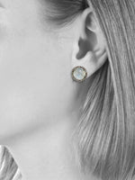 Margo Morrison Faceted Lapis and Diamond Stud Earrings - Special Order