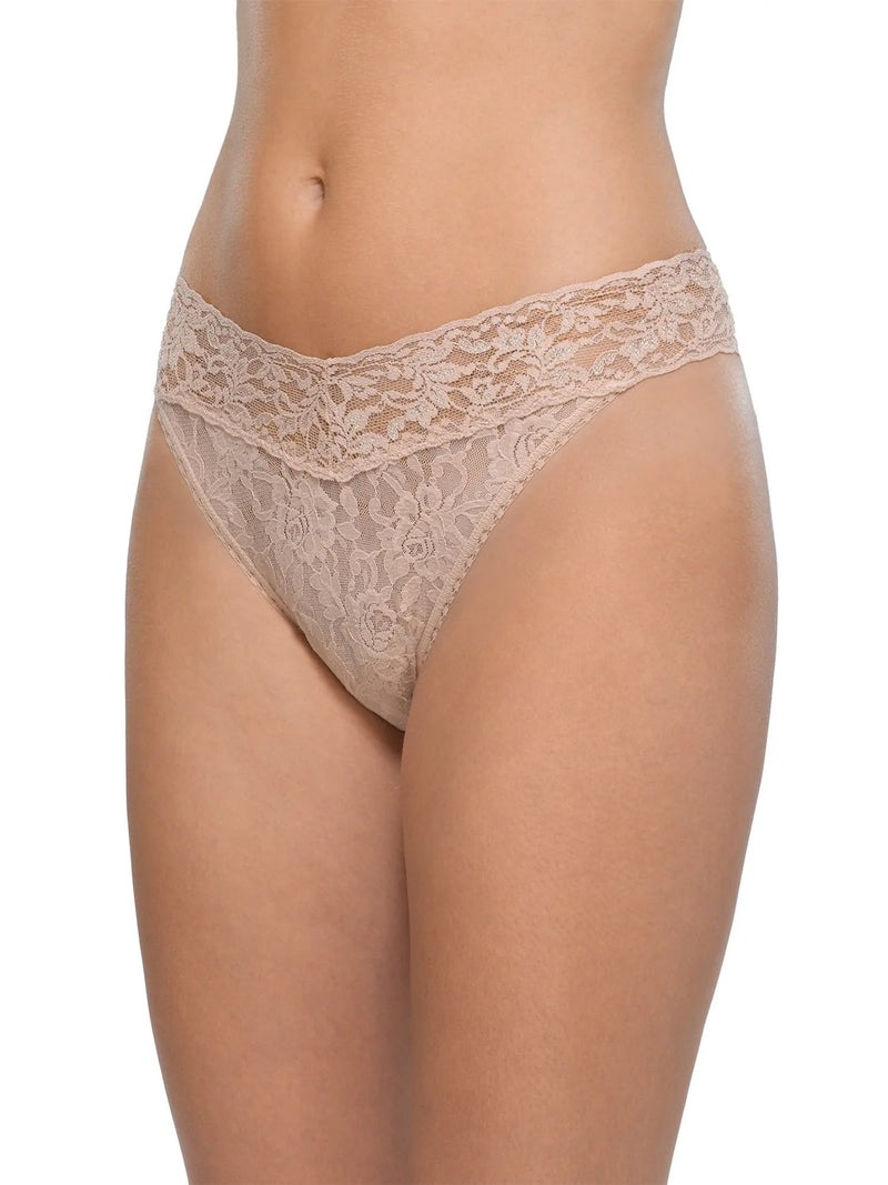 Hanky Panky Original Rise Lace Thong in Bliss Pink @ Carriage Trade Shop in  the Kingsway, Toronto Canada