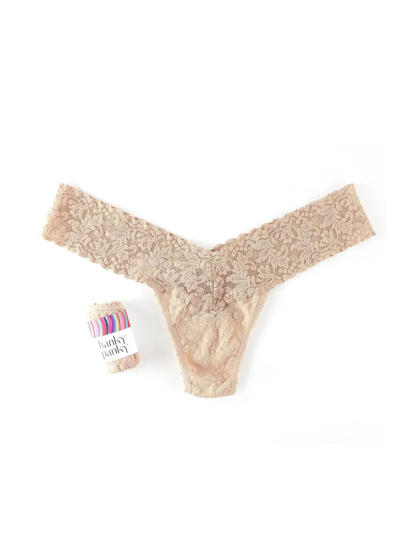 Hanky Panky Signature Lace Low Rise Thong Chai