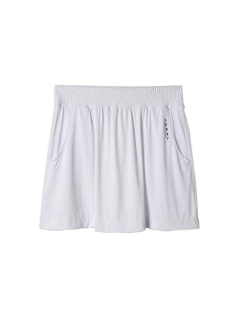 Koral Gemini Crepe Tennis Skort White