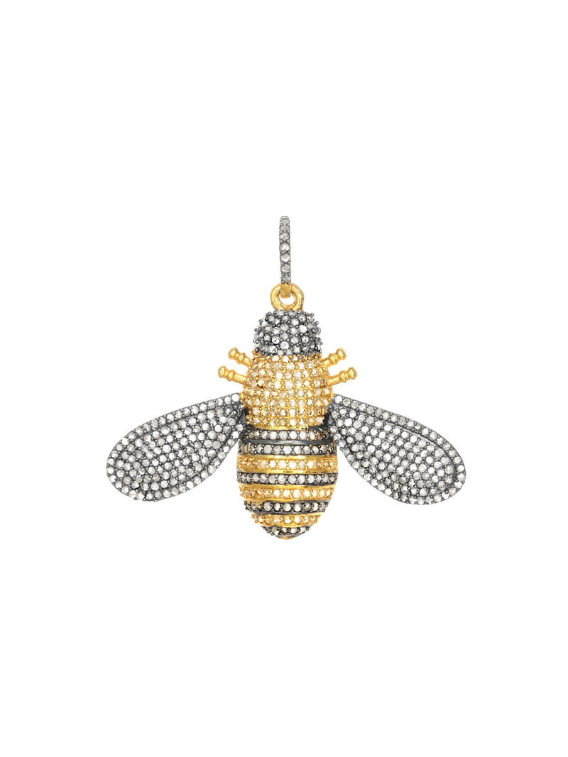 Margo Morrison Gold Vermeil Diamond Bee Charm