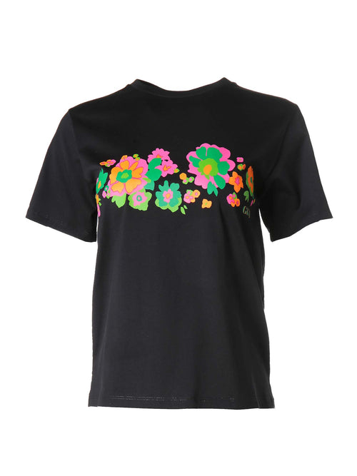 Max Mara Weekend Pittore T-Shirt Black Floral