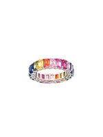 Maya J Emerald Cut Eternity Ring