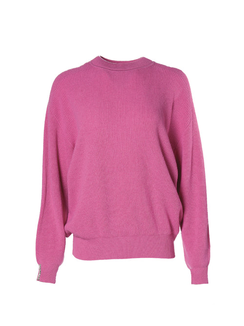 Peserico Wool/Silk Cashmere Sweater Orchid Pink