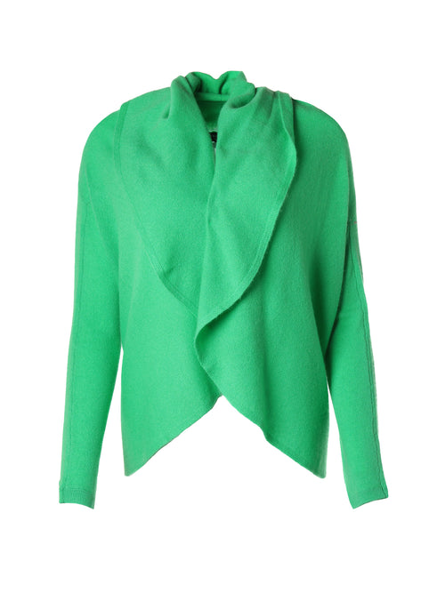 Repeat Cashmere Cardigan with Shawl Neck Basil