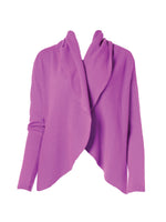 Repeat Cashmere Cardigan with Shawl Neck Violet