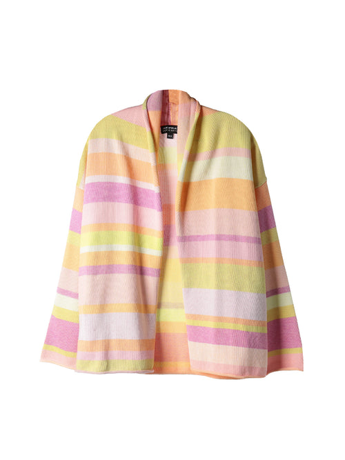 Repeat Open Cotton Knitted Cardigan Glow Multi