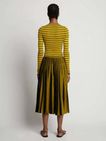 Proenza Schouler Sheer Stripe Sweater Sulphur/Black