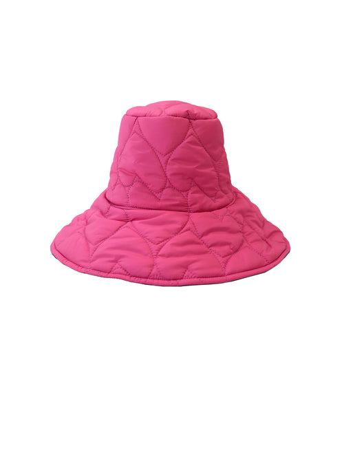 Kerri Rosenthal Imperfect Heart Quilted Reversible Bucket Hat