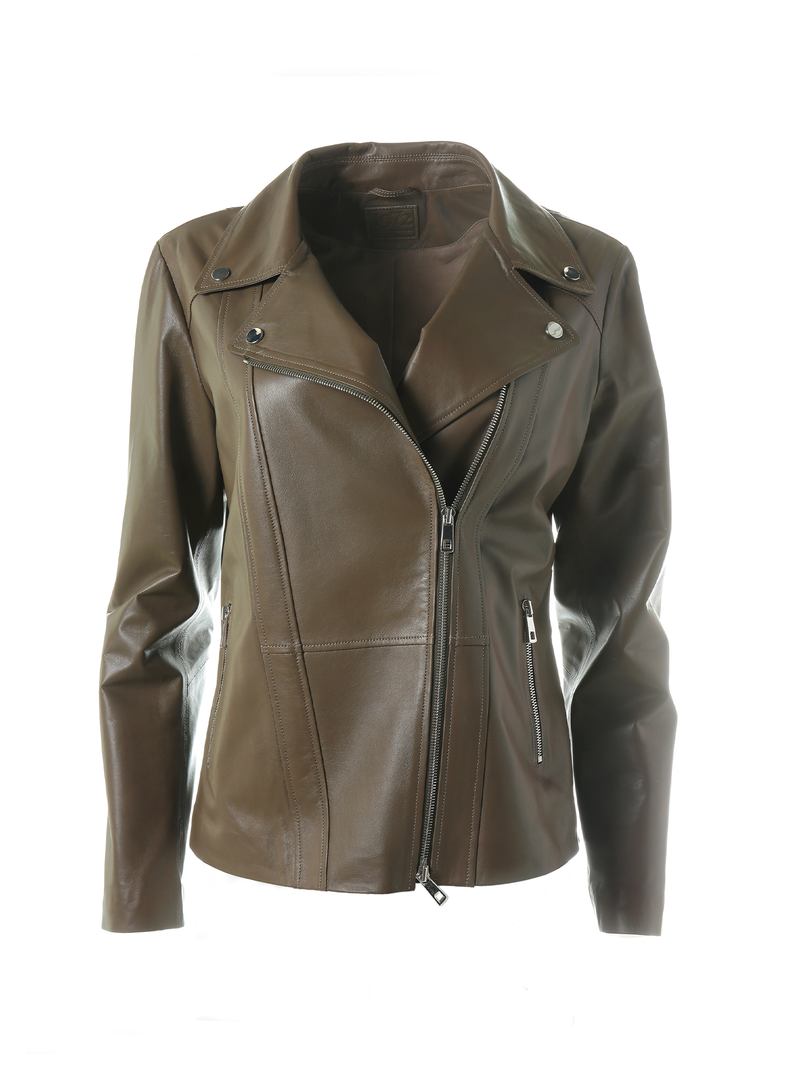 DESA Novaria Nappa Leather Moto Jacket