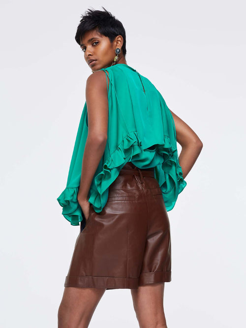 Dorothee Schumacher Exciting Softness Leather Shorts
