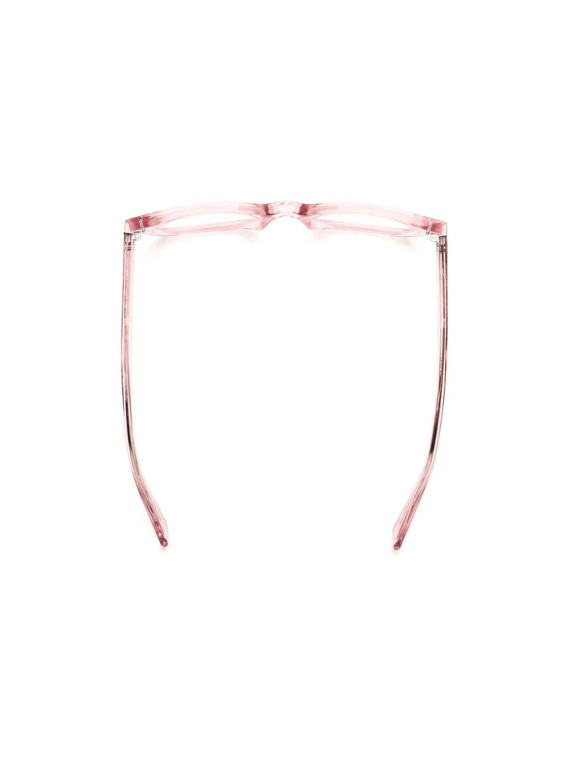 Caddis Eyewear Reading Glasses Polished Clear Pink