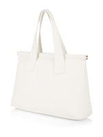 Marc Cain Faux Nappa Shoulder Bag with Strap Off White