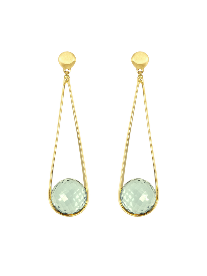 Dean Davidson Ipanema Earrings - Green Amethyst/Gold