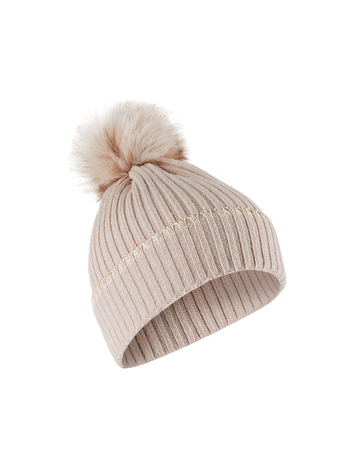 Marc Cain Knitted Toque Soft Bisque