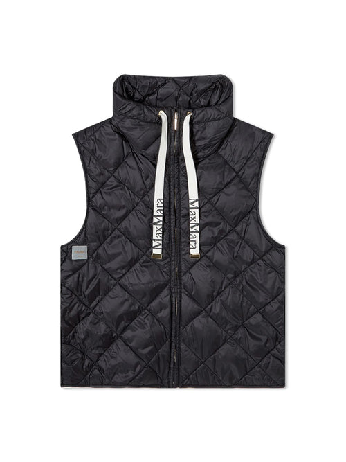 Max Mara Collection Tregic Quilted Vest Black