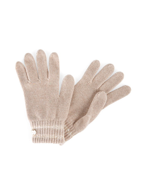 Marc Cain Knitted Gloves Soft Bisque
