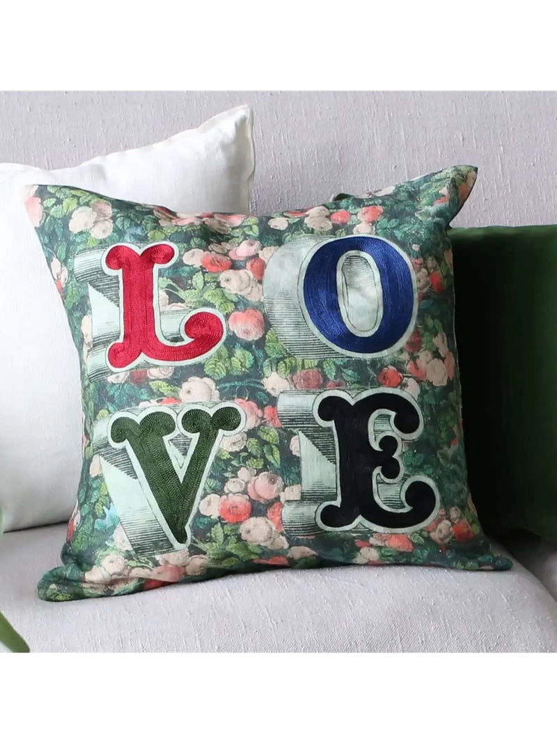 John Derian Love Forest Pillow 