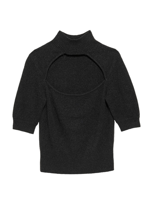 Frame Turtleneck Cut-Out Sweater