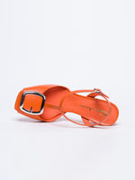 Santoni T-Bar Heeled Sandal Orange