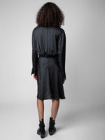 Zadig & Voltaire Rozo Satin Dress Noir