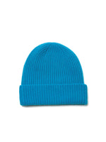 Repeat Ribbed Hat in Organic Cashmere Blue