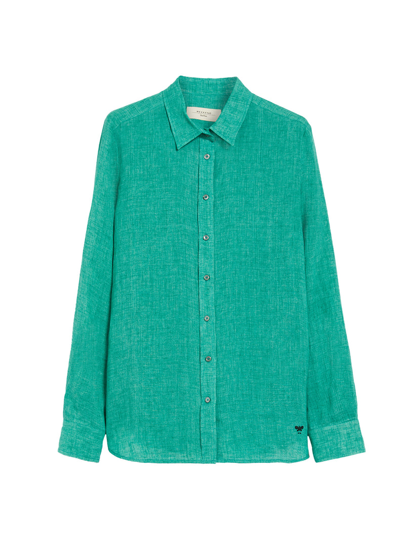 Max Mara Weekend Werner Collared Button Down Shirt Green